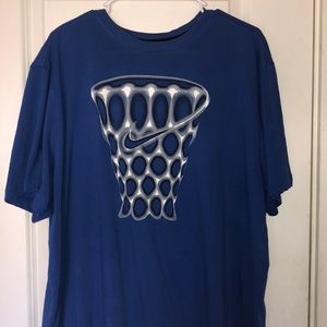 Blue nike shirt